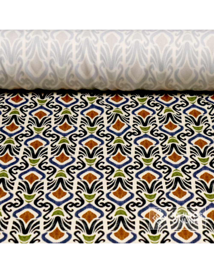 Tela Lycra con Diseño Étnico Ornamental - Telas de Moda - Imagen 1