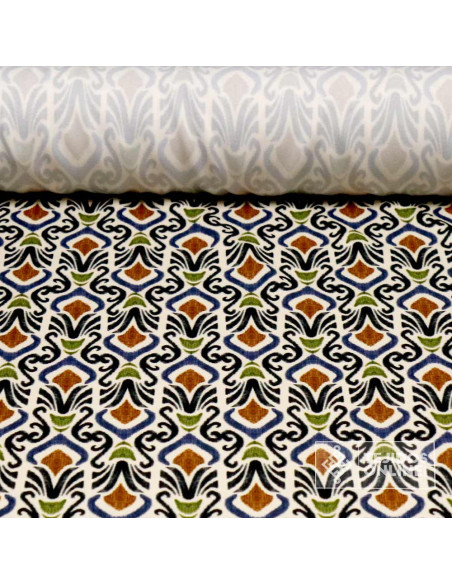 Tela Lycra con Diseño Étnico Ornamental - Telas de Moda - Imagen 1
