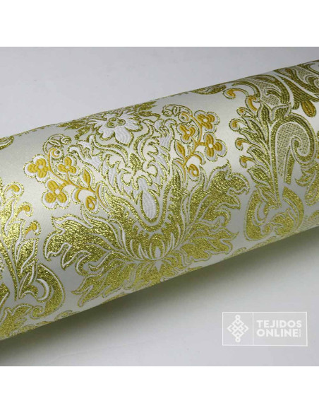 Tela Brocado Blanco - Telas Damascos y Brocado - Cofrade