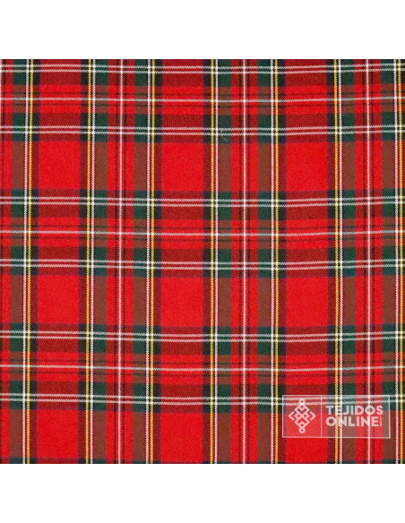 Tela Cuadro Escocés Rojo - Telas de Cuadros - Tienda Telas Tela Cuadro Escocés Rojo - Telas de Cuadros - Tienda Telas