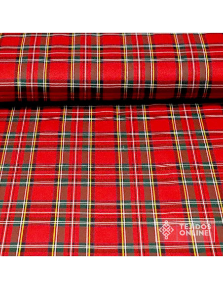 Tela Cuadro Escocés Rojo - Telas de Cuadros - Tienda Telas Tela Cuadro Escocés Rojo - Telas de Cuadros - Tienda Telas