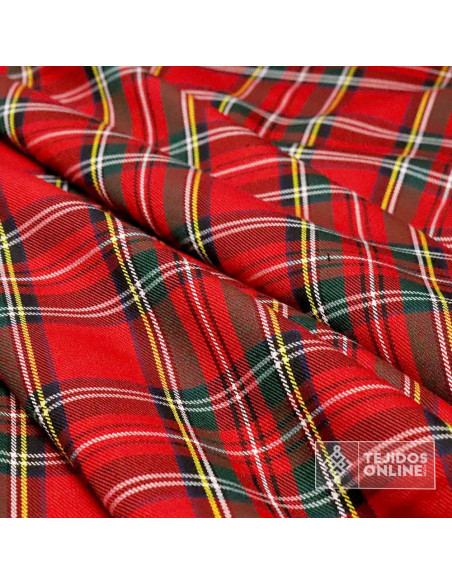 Tela Cuadro Escocés Rojo - Telas de Cuadros - Tienda Telas Tela Cuadro Escocés Rojo - Telas de Cuadros - Tienda Telas