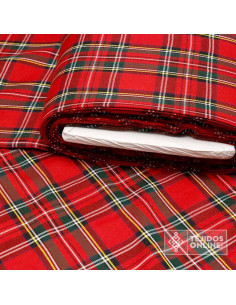 Tela Cuadro Escocés Rojo - Telas de Cuadros - Tienda Telas 2