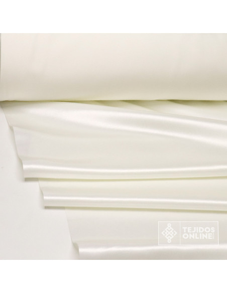 Tela Raso Blanco para Carnaval - Telas de Raso al Mejor Precio - Imagen 1