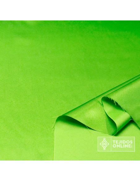 Tela Raso Verde Lima para Carnaval - Telas de Raso al Mejor Precio - Imagen 2
