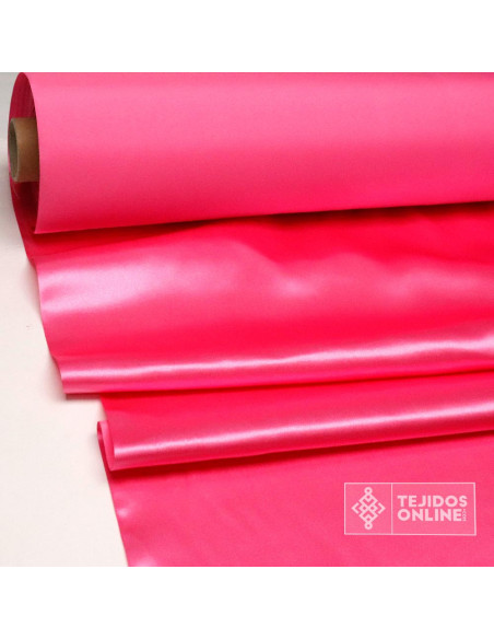 Tela Raso Rosa Barbie para Carnaval - Telas de Raso al Mejor Precio - Imagen 1