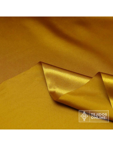 Tela Raso Dorado para Carnaval - Telas de Raso al Mejor Precio - Imagen 2