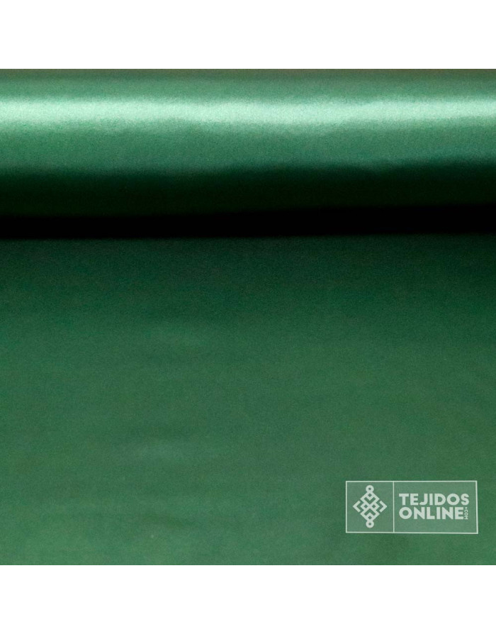 Tela Raso Verde Botella para Carnaval - Telas de Raso - Imagen 3