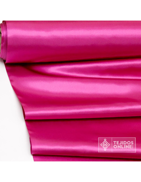 Tela Raso Rosa Fucsia para Carnaval - Telas de Raso