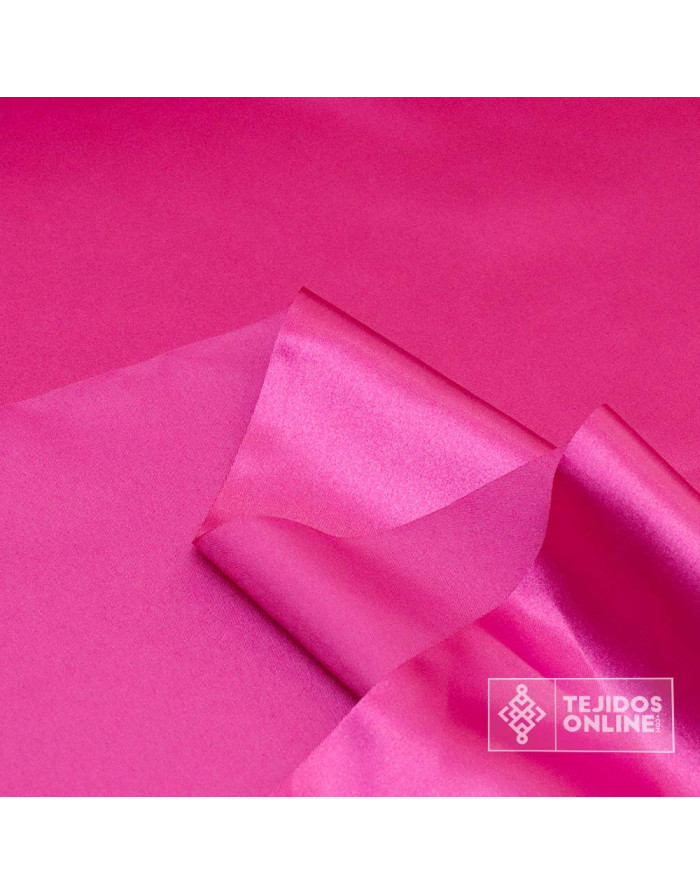 Tela Raso Rosa Fucsia para Carnaval - Telas de Raso