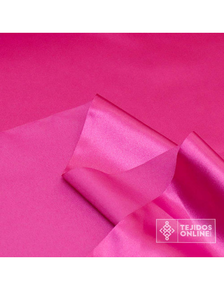 Tela Raso Rosa Fucsia para Carnaval - Telas de Raso