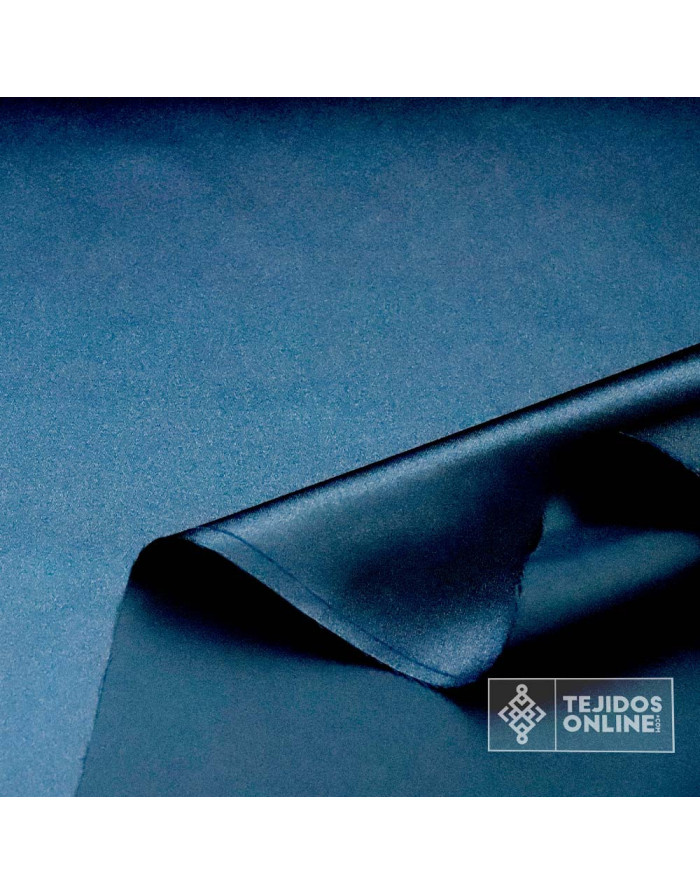 Tela Raso Azul Marino para Carnaval - Raso Doble de Ancho - Imagen 2