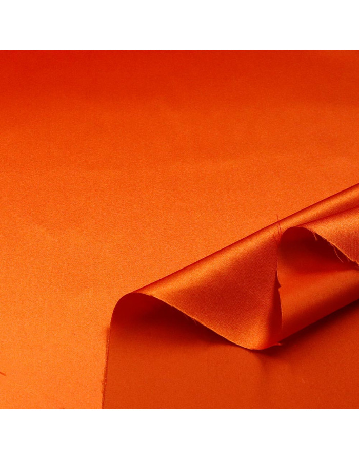 Tela Raso Naranja para Carnaval - Raso Doble de Ancho