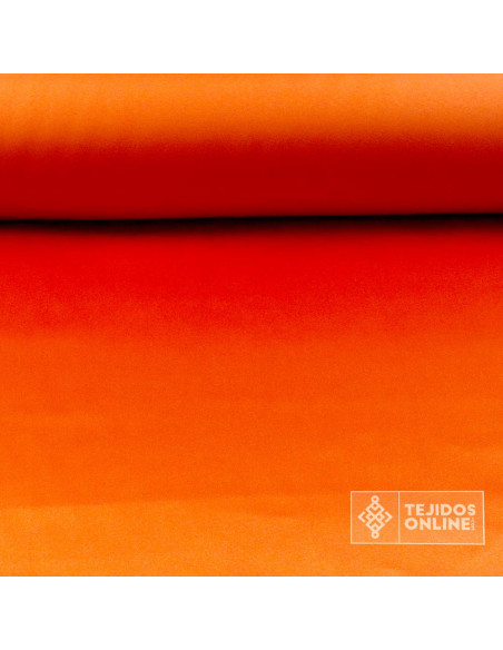 Tela Raso Naranja para Carnaval - Raso Doble de Ancho
