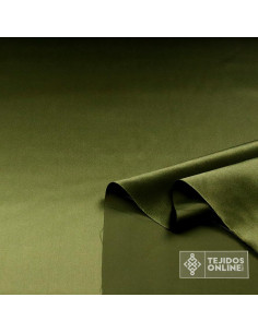 Tela Raso Verde Caqui para Carnaval - Tejidos Online 2