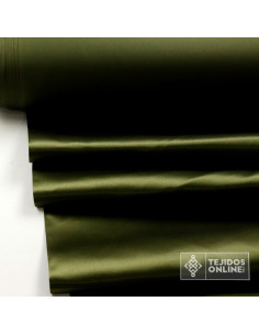 Tela Raso Verde Caqui para Carnaval - Tejidos Online
