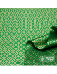 Tela Reyes Magos Brocado Verde Oriente - Telas para Disfraz 2