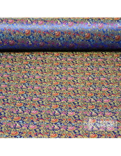 Tela Para Reyes Magos Jacquard Azul - Telas para Cabalgata