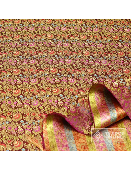 Tela Para Reyes Magos Jacquard Buganvilia - Telas para Cabalgata Tela Para Reyes Magos Jacquard Buganvilia - Telas para Cabalgata