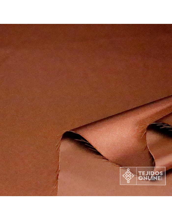 Tela Raso Marrón para Carnaval - Telas de Raso al Mejor Precio - Imagen 2