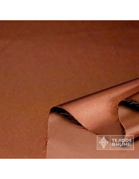 Tela Raso Marrón para Carnaval - Telas de Raso al Mejor Precio - Imagen 2