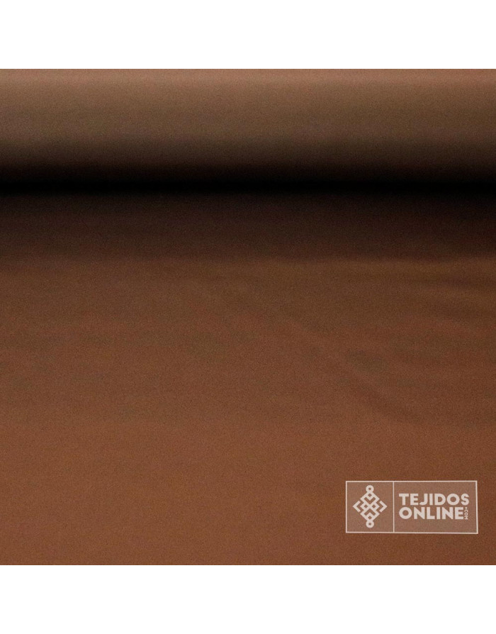 Tela Raso Marrón Chocolatepara Carnaval - Telas de Raso - Imagen 3