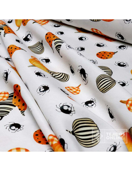 Telas Para Halloween - Tela Halloween Calabaza - TejidosOnline - Imagen 4