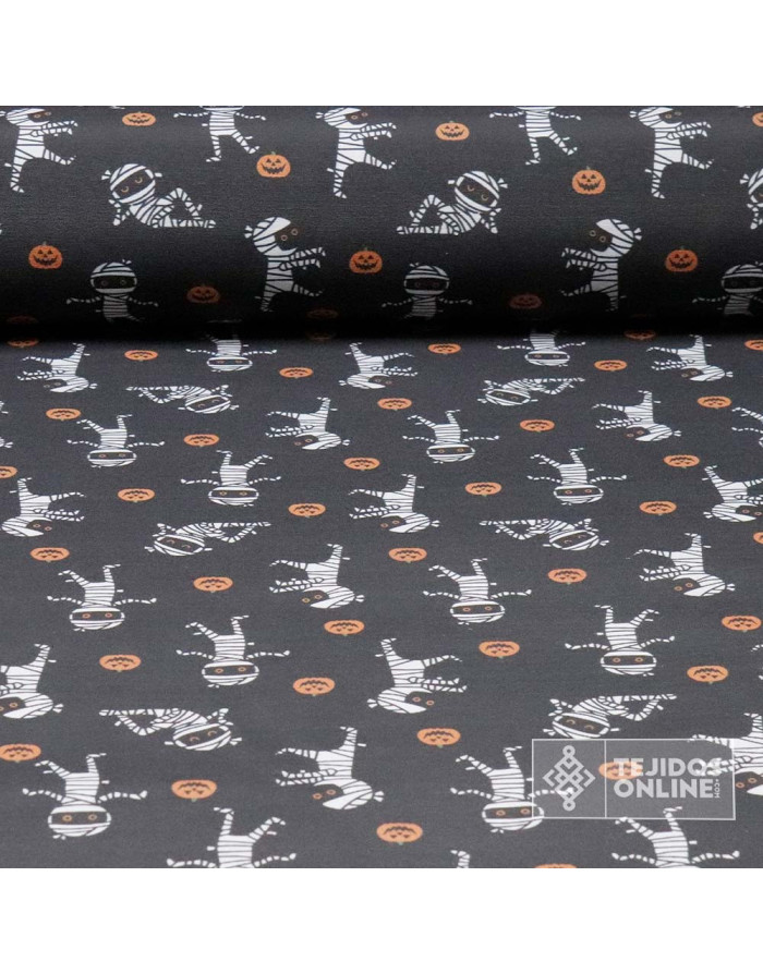 Telas Para Halloween - Tela Halloween Momias - TejidosOnline