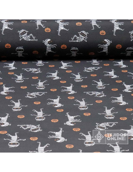 Telas Para Halloween - Tela Halloween Momias - TejidosOnline Telas Para Halloween - Tela Halloween Momias - TejidosOnline