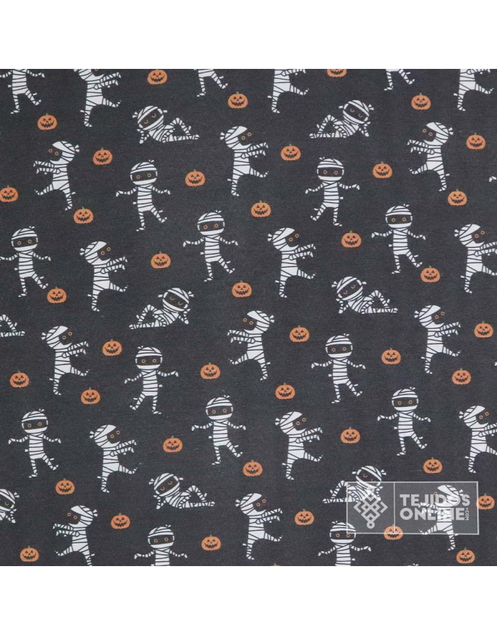 Telas Para Halloween - Tela Halloween Momias - TejidosOnline