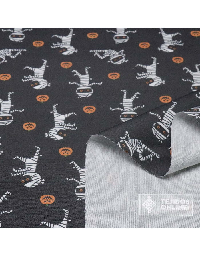 Telas Para Halloween - Tela Halloween Momias - TejidosOnline