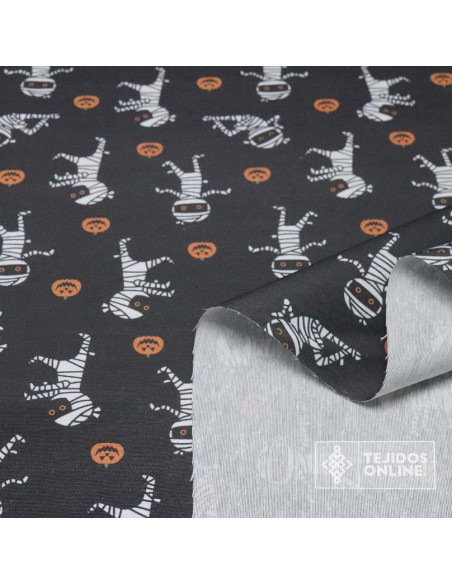 Telas Para Halloween - Tela Halloween Momias - TejidosOnline Telas Para Halloween - Tela Halloween Momias - TejidosOnline