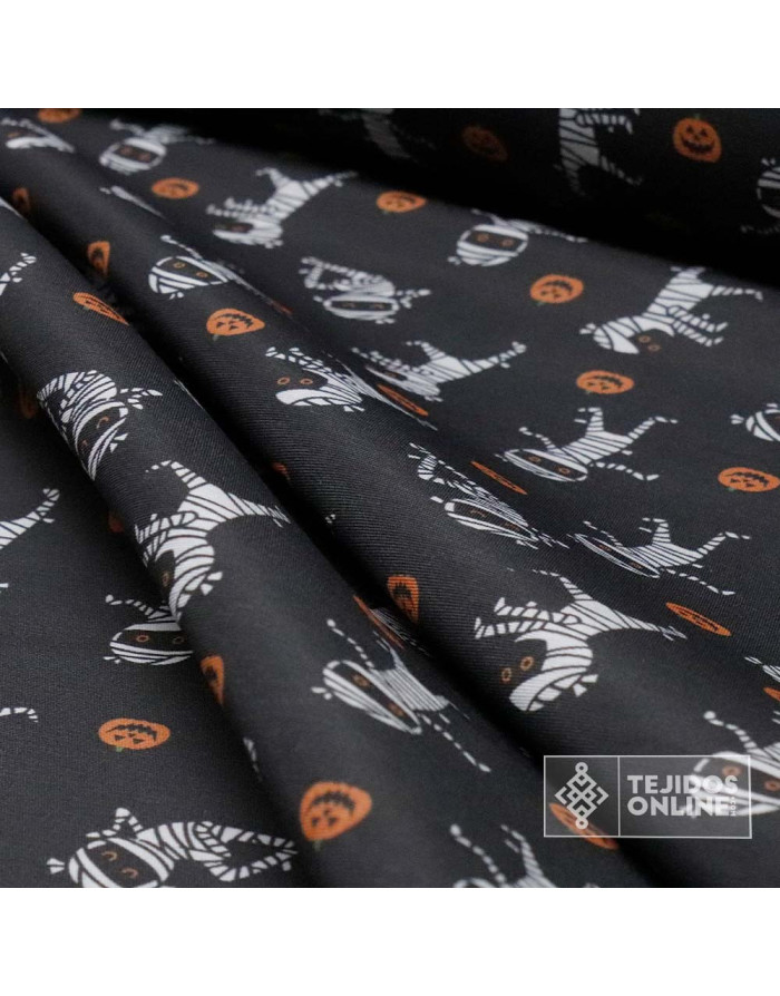 Telas Para Halloween - Tela Halloween Momias - TejidosOnline