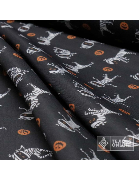 Telas Para Halloween - Tela Halloween Momias - TejidosOnline Telas Para Halloween - Tela Halloween Momias - TejidosOnline