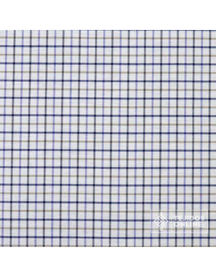 Tela Cuadros Azafata y Topo 100% Algodón - Telas de Cuadro - Imagen 4