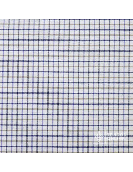 Tela Cuadros Azafata y Topo 100% Algodón - Telas de Cuadro - Imagen 4