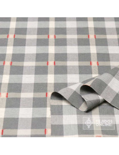 Tela Cuadros Gris 100% Algodón - Telas de Cuadro 2