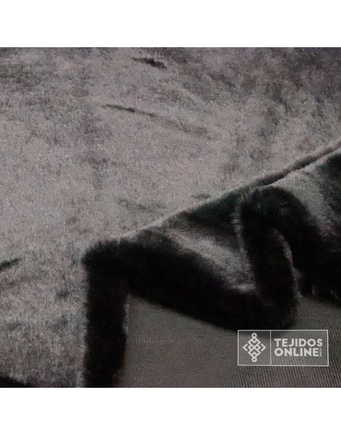 Tela Pelo Corto Negro Suave - Telas de Pelo - Tienda de Telas - Imagen 2