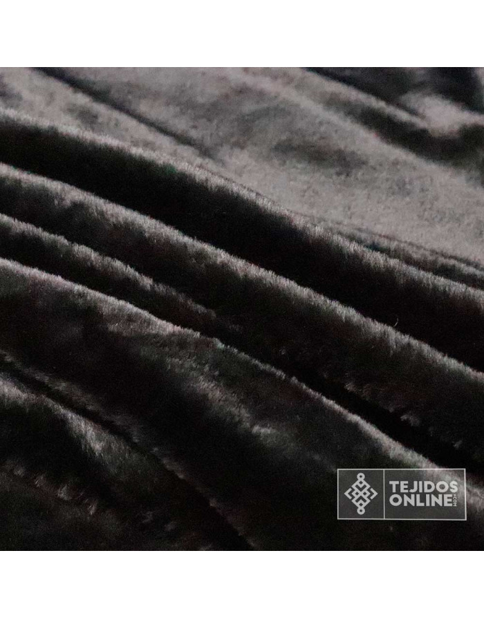Tela Pelo Corto Negro Suave - Telas de Pelo - Tienda de Telas - Imagen 3