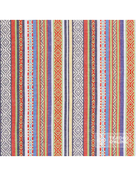 Tela Alpujarreña Celeste - Alpujarreñas - Telas para Bolsos - Imagen 4