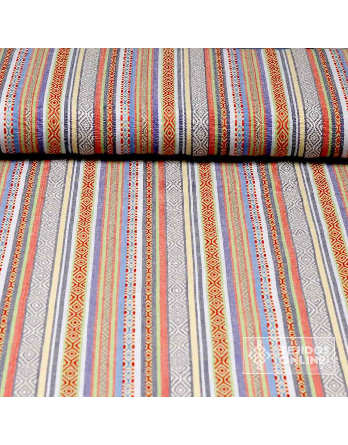 Tela Alpujarreña Celeste - Alpujarreñas - Telas para Bolsos - Imagen 1