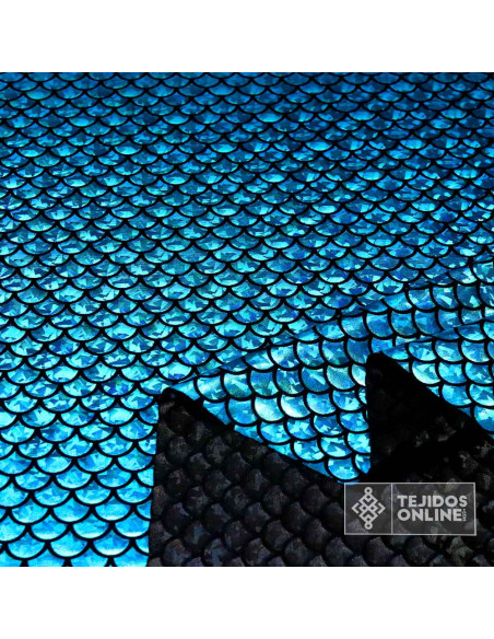 Licra Sirenita Escamas - Ideal Para Disfraces de Carnaval - Imagen 3