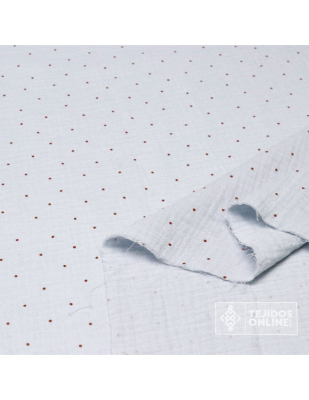 Bambula de Lunares Infantil - Tejidos de Muselina - TejidosOnline - Imagen 3