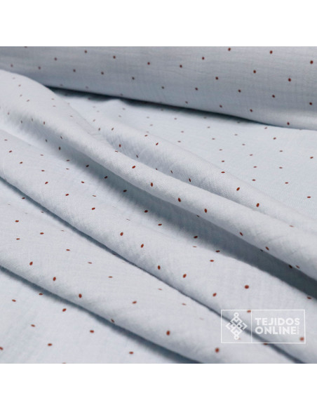 Bambula de Lunares Infantil - Tejidos de Muselina - TejidosOnline - Imagen 2