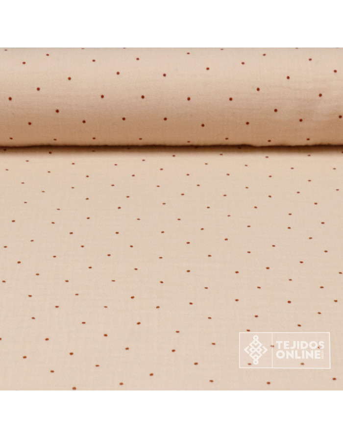 Bambula de Lunares Infantil - Tejidos de Muselina - TejidosOnline