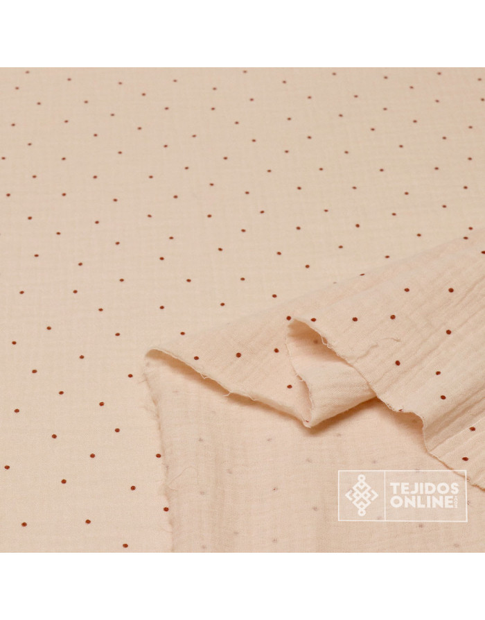 Bambula de Lunares Infantil - Tejidos de Muselina - TejidosOnline