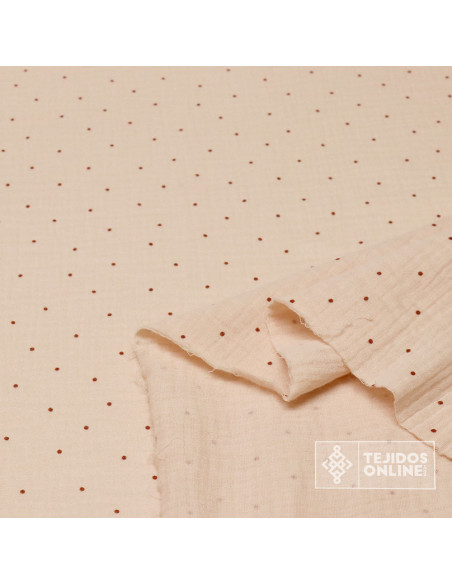 Bambula de Lunares Infantil - Tejidos de Muselina - TejidosOnline Bambula de Lunares Infantil - Tejidos de Muselina - TejidosOnline