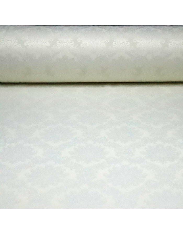 Damasco Blanco Roto Retal | Telas en Liquidación - Imagen 1