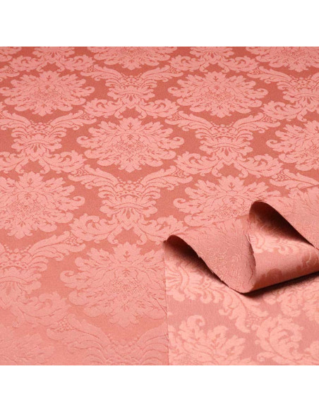 Damasco Salmon Versace Retal | Telas en Liquidación - Imagen 2