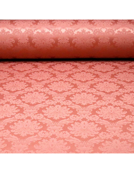 Damasco Salmon Versace Retal | Telas en Liquidación - Imagen 1
